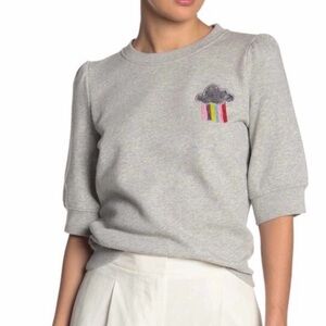 Kate Spade rain or shine pullover sequin sweatshirt XS.